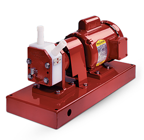 Vanton FLEX-I-LINER Model XB pedestal-mounted pump with enclosed electric motor