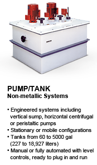 pump and tank non-metallic systems