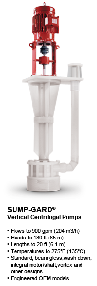sump-gard vertical centrifugal pumps